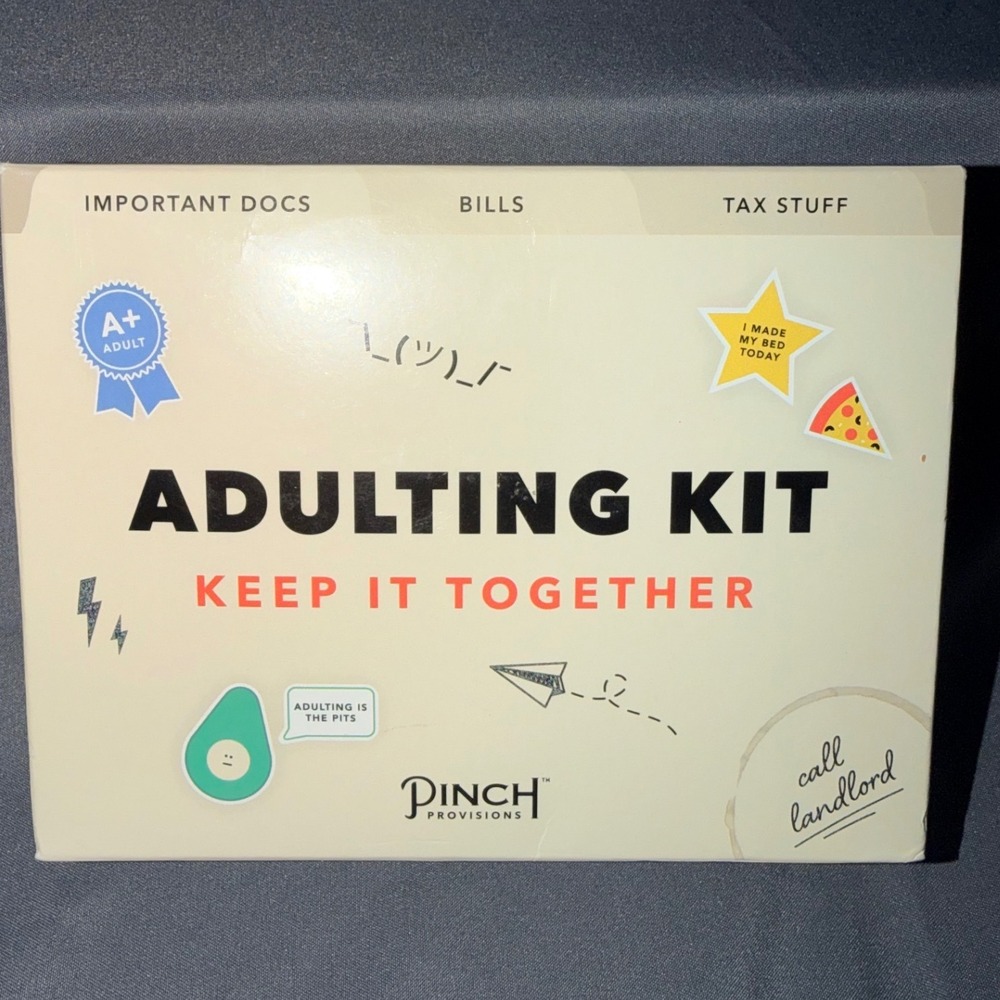Gag Gift Pinch Provisions Adulting Kit Keep It Together 8 Piece Novelty Set New